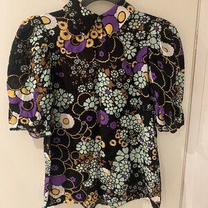Ted Baker, Floral Blouse, Ted Size 2 (Fits US 6)